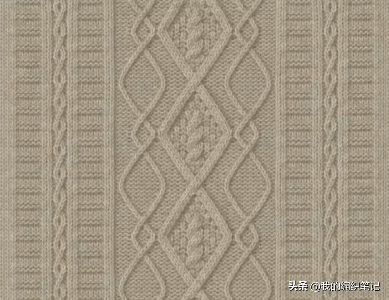 非常实用的棒针编织花样图解图片,编织棒针花样全教程