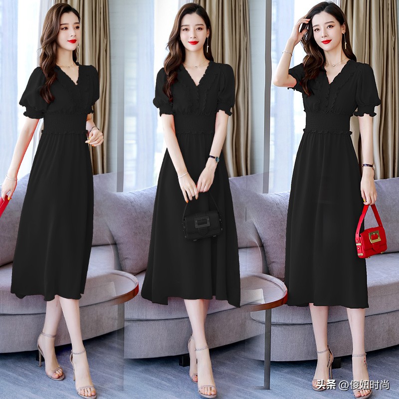 冬装甜美蝴蝶结气质显瘦连衣裙,气质翻领金丝绒显瘦蝴蝶结连衣裙