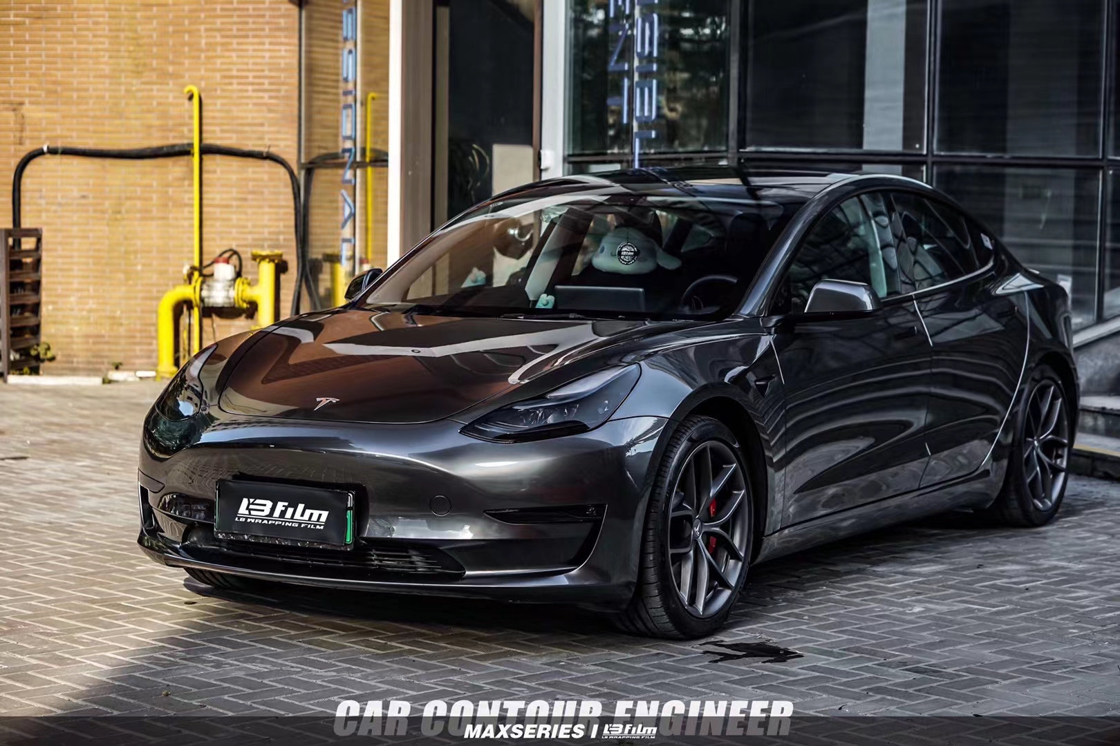 特斯拉改色膜modely液态金属蓝,特斯拉改色膜modely超亮金属蓝