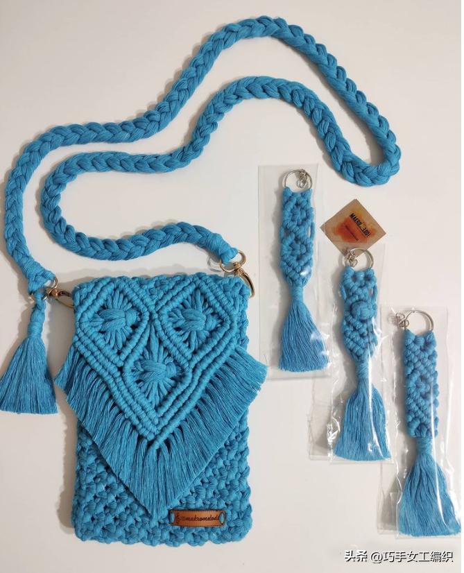 自己用绳子编一个东西,绳子编小包教程
