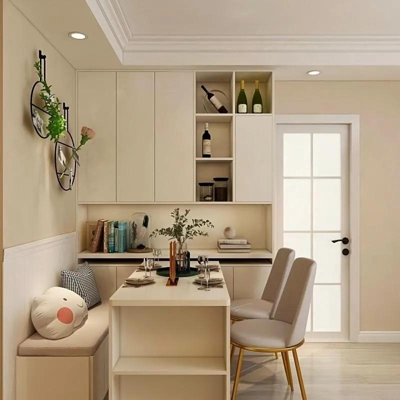 小户型餐厅卡座设计30款,小户型3平米卡座餐厅