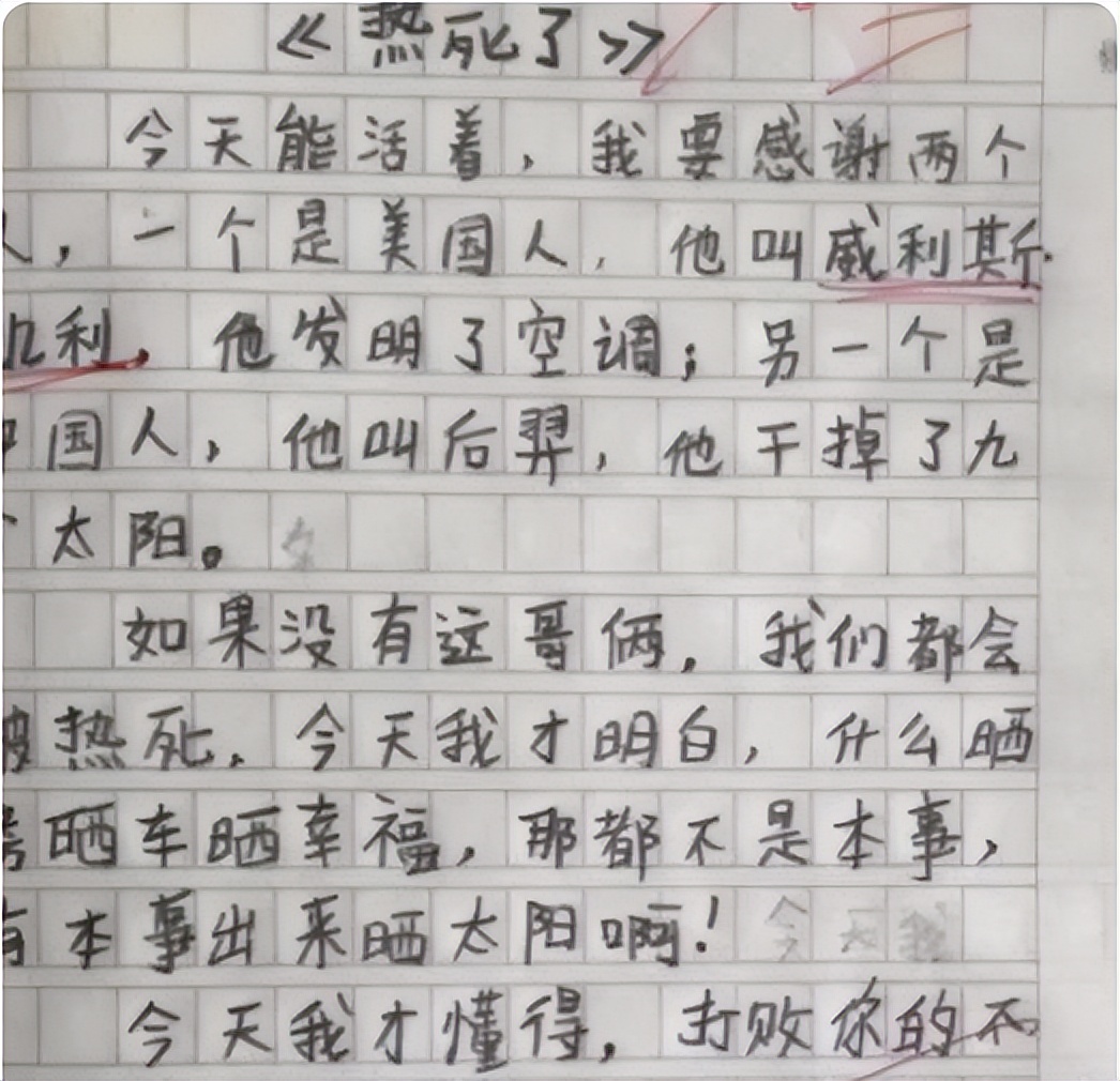 小学生逆天作文女人,10岁小学生作文爆火