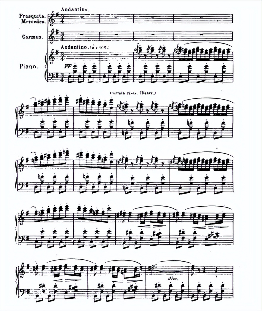 卡门中有哪些歌曲,卡门属于什么风格