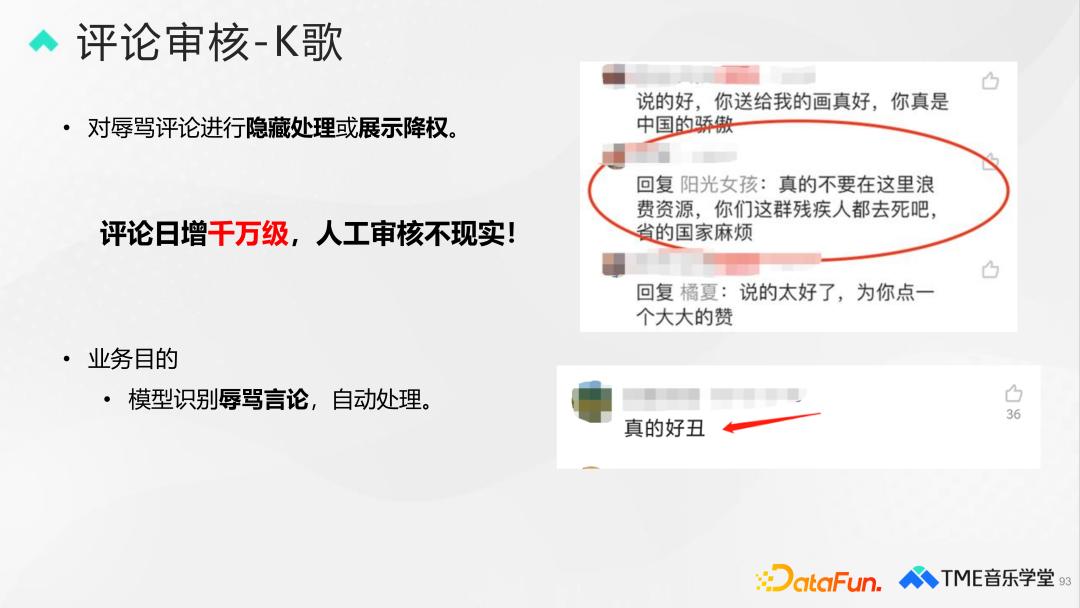 腾讯音乐评论审核、分类与排序技术