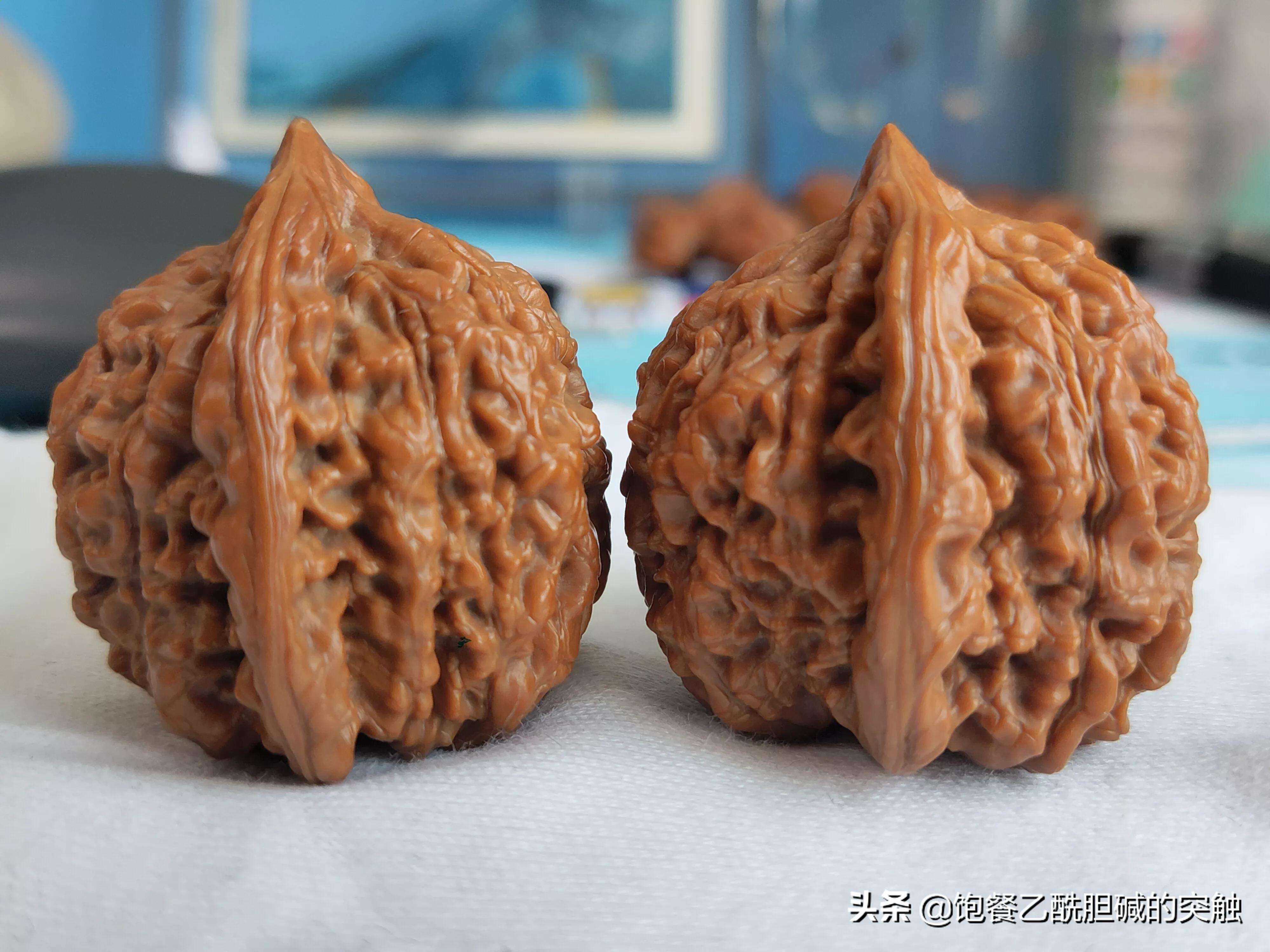 麒麟纹狮子头和王勇官帽区别,文玩核桃王勇麒麟纹官帽