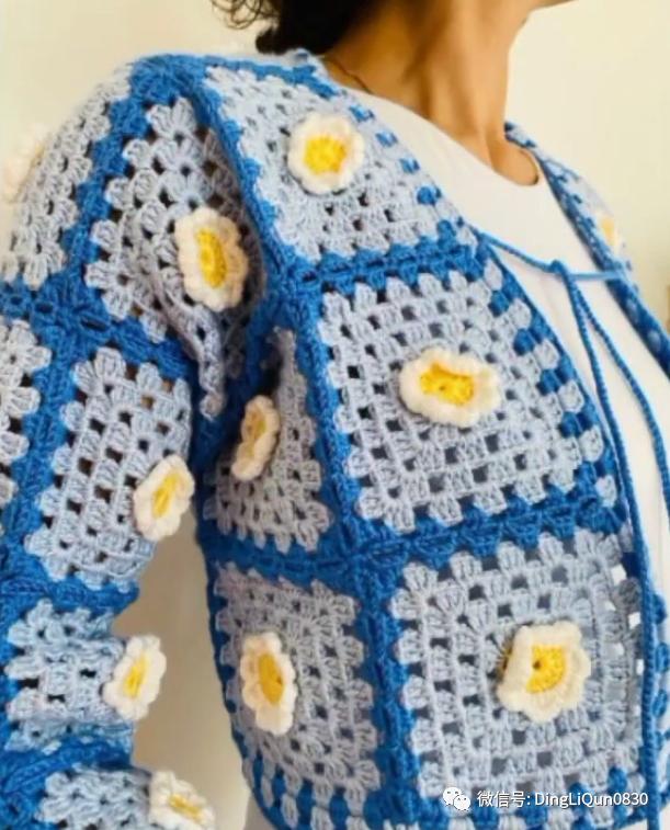 「针织作品」漂亮的祖母格图案夹克2022精品系列
