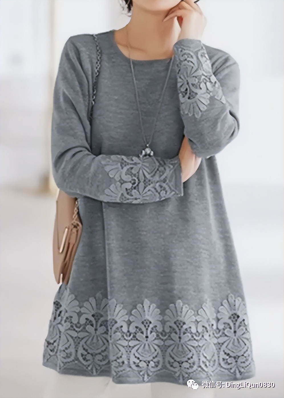 毛衣加蕾丝花边的方法,带蕾丝花边的毛衣