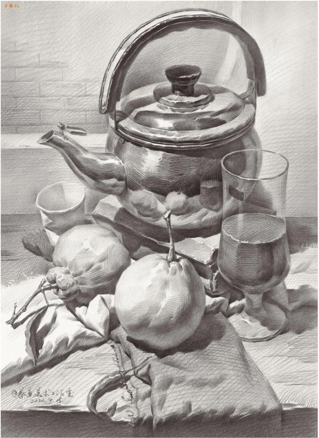 素描暗部画糊了,素描静物暗部该重到什么程度