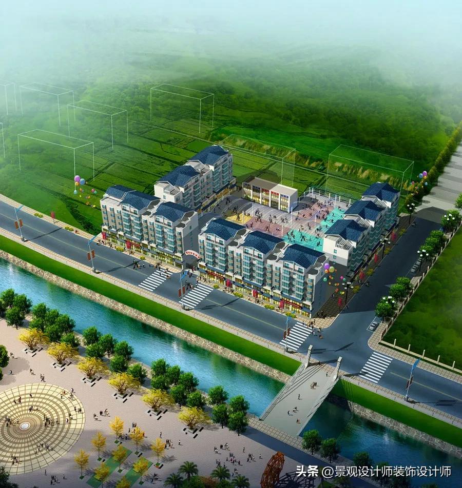 农贸市场建筑设计效果图,1500平农贸市场设计效果图