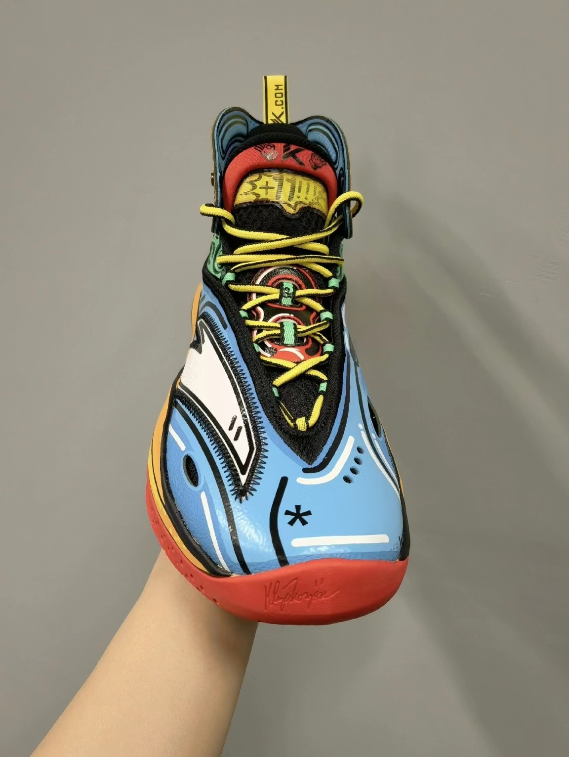 安踏kt8二次元篮球鞋,安踏kt8血金