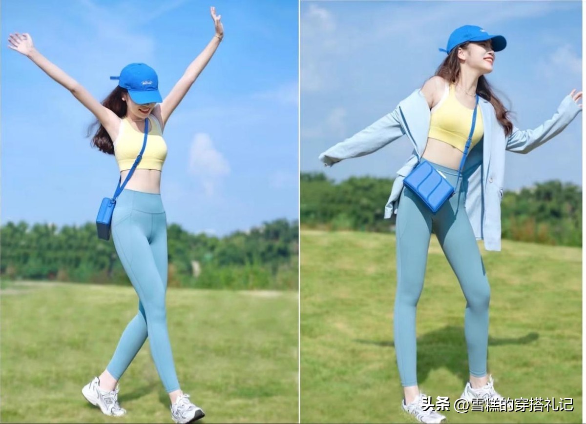 瑜伽服穿搭网红,瑜伽服潮搭