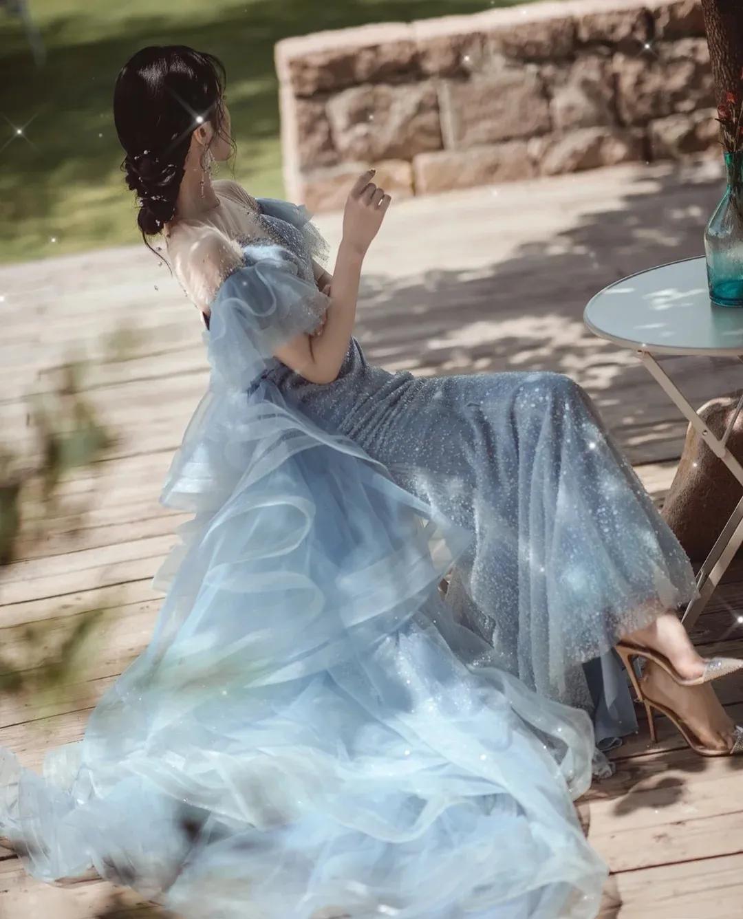 冰晶蓝的温柔浪漫，自带纯洁气息