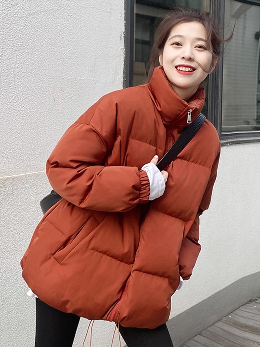 冬日棕色系两面穿棉服穿搭,搭配参考一波温暖的棉服穿搭