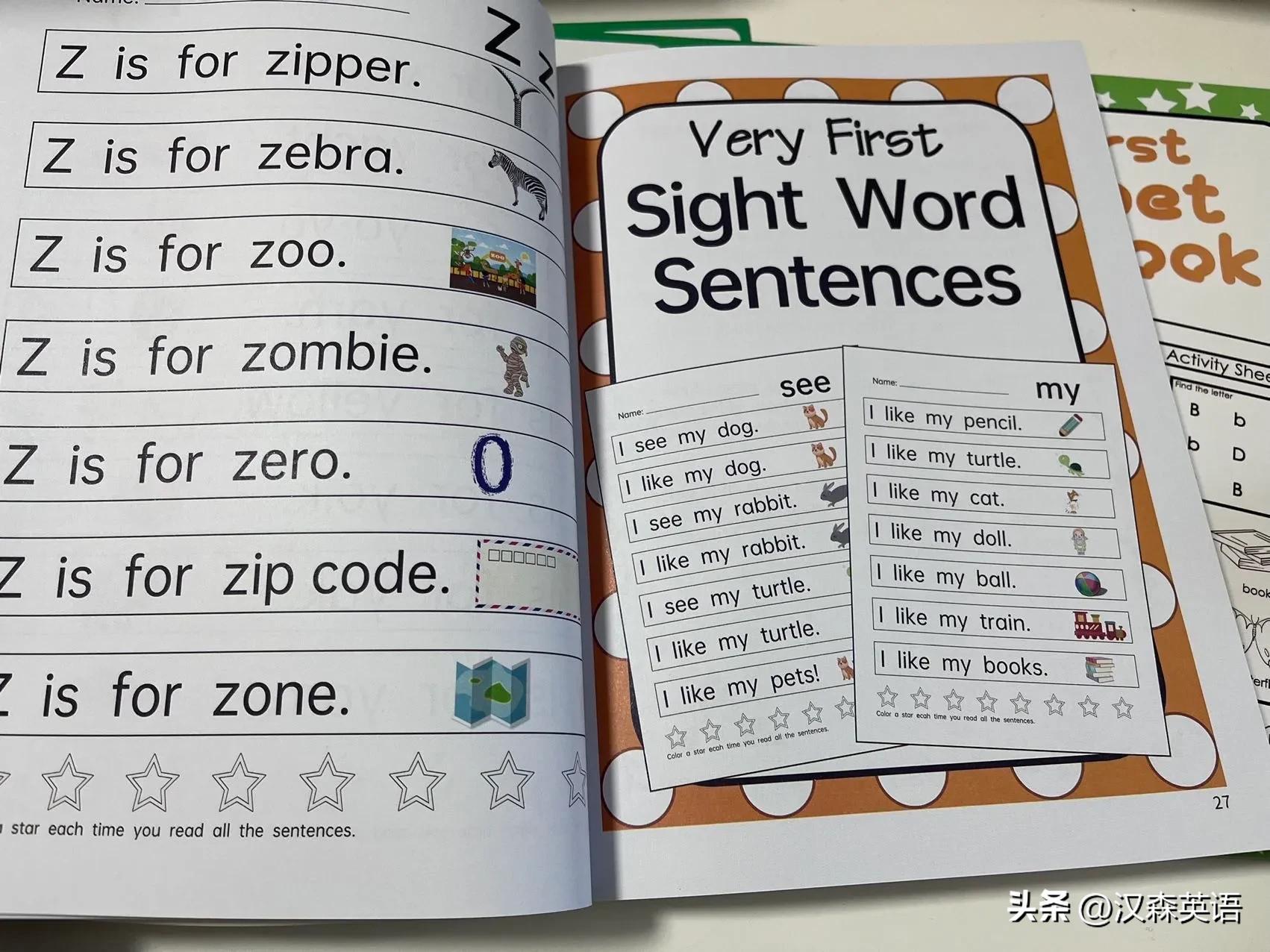 美国学校加州指读字母启蒙高频词汇句子理解等免费分享