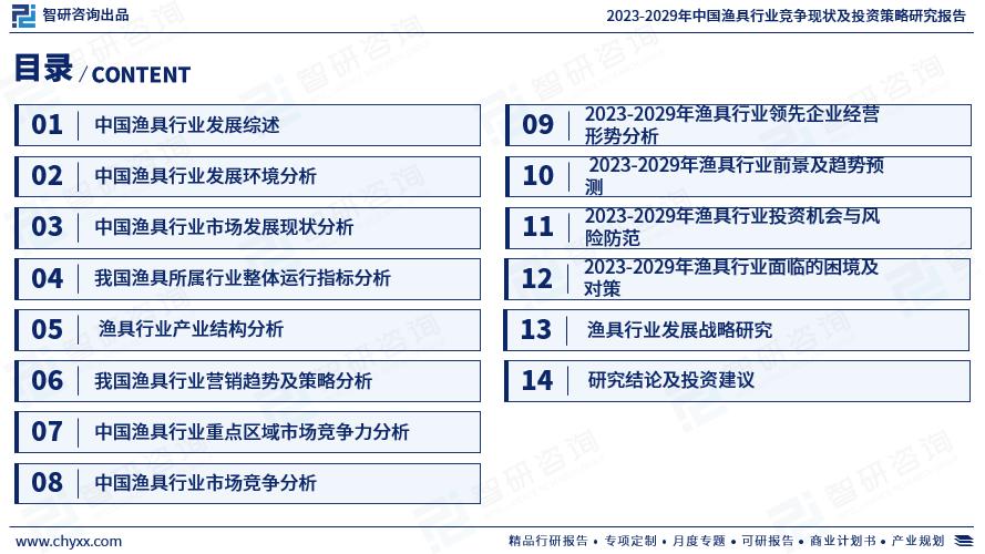 智研咨询怎么样,2024年渔具行业行情