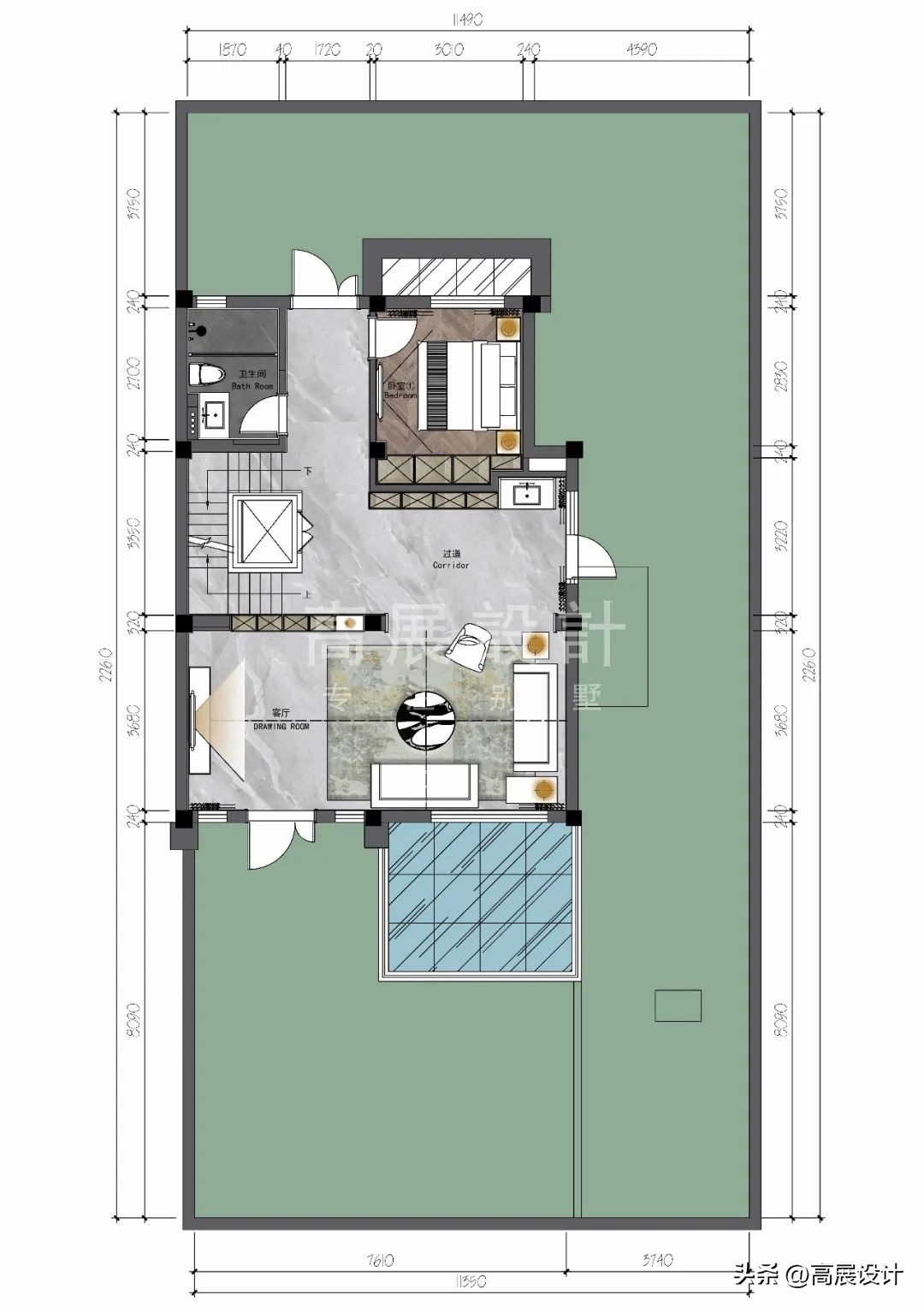 苏州世茂铜雀台别墅户型图,苏州世茂铜雀台龙胤523平户型