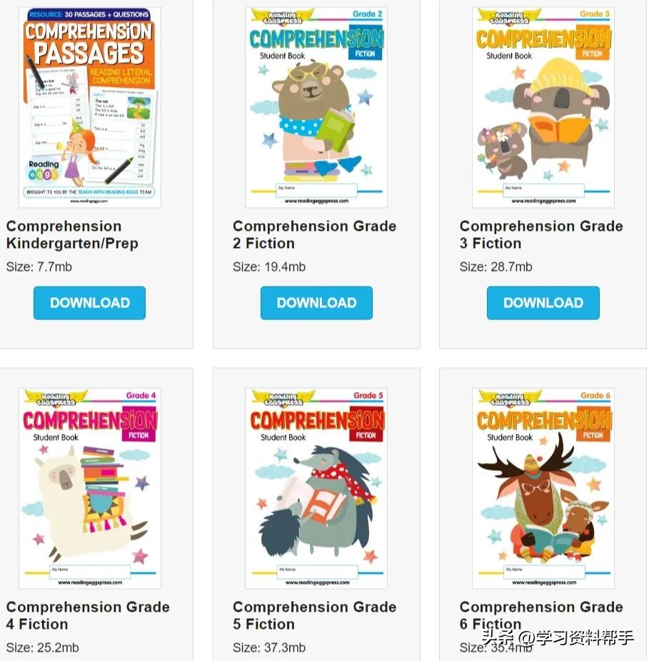 屡获大奖的readingeggs练习册,搞定语法/阅读/自然拼读/词汇等