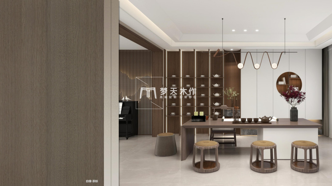 原木风白橡,科技木最佳色彩搭配