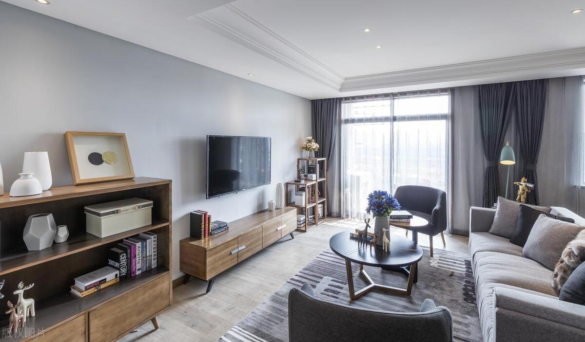 电视柜高度是400好还是450好,家用电视柜标准高度