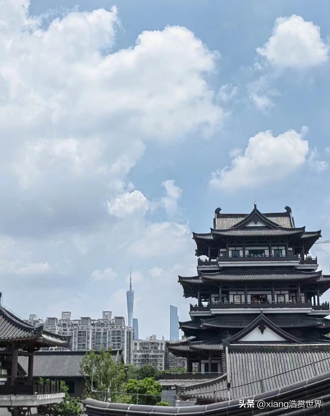 广州最新景点仿古建筑图片,广州新地标古代建筑