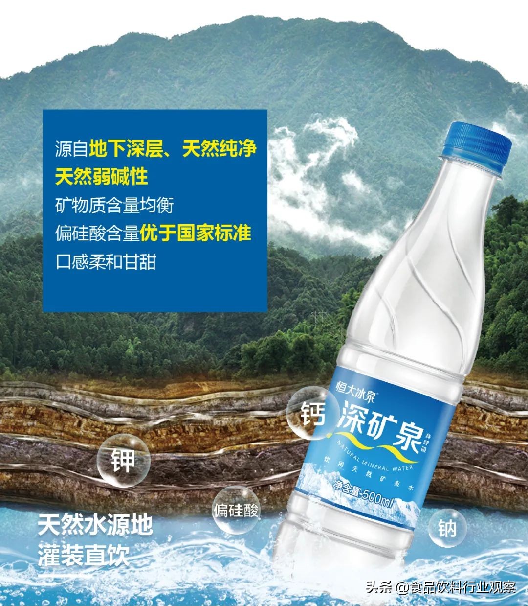 恒大冰泉矿泉水销售量怎么样,邯郸恒大冰泉瓶装水批发