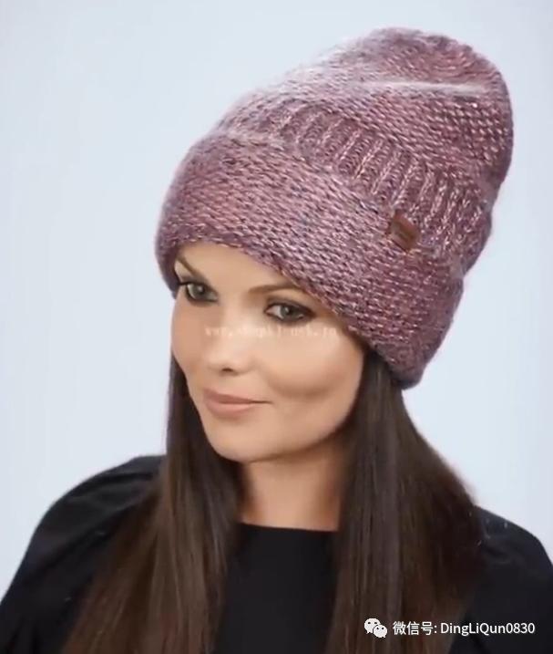 今年最火的5款帽子针织教程,针织冬天的帽子