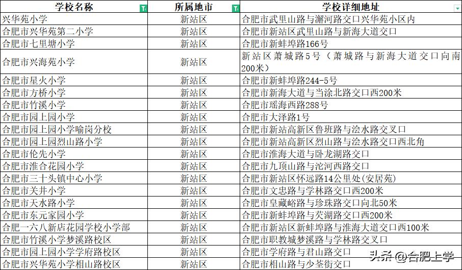 合肥2019小学前十名学校,合肥中小学推荐