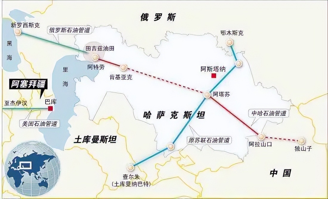 哈萨克斯坦的石油怎么运输到中国,哈萨克斯坦的石油如何运到欧洲