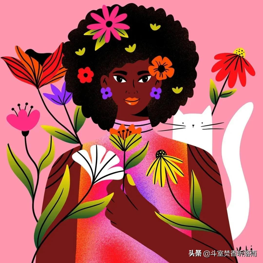 喜欢一个人会做蠢事说傻话,喜欢一个人独处的插画