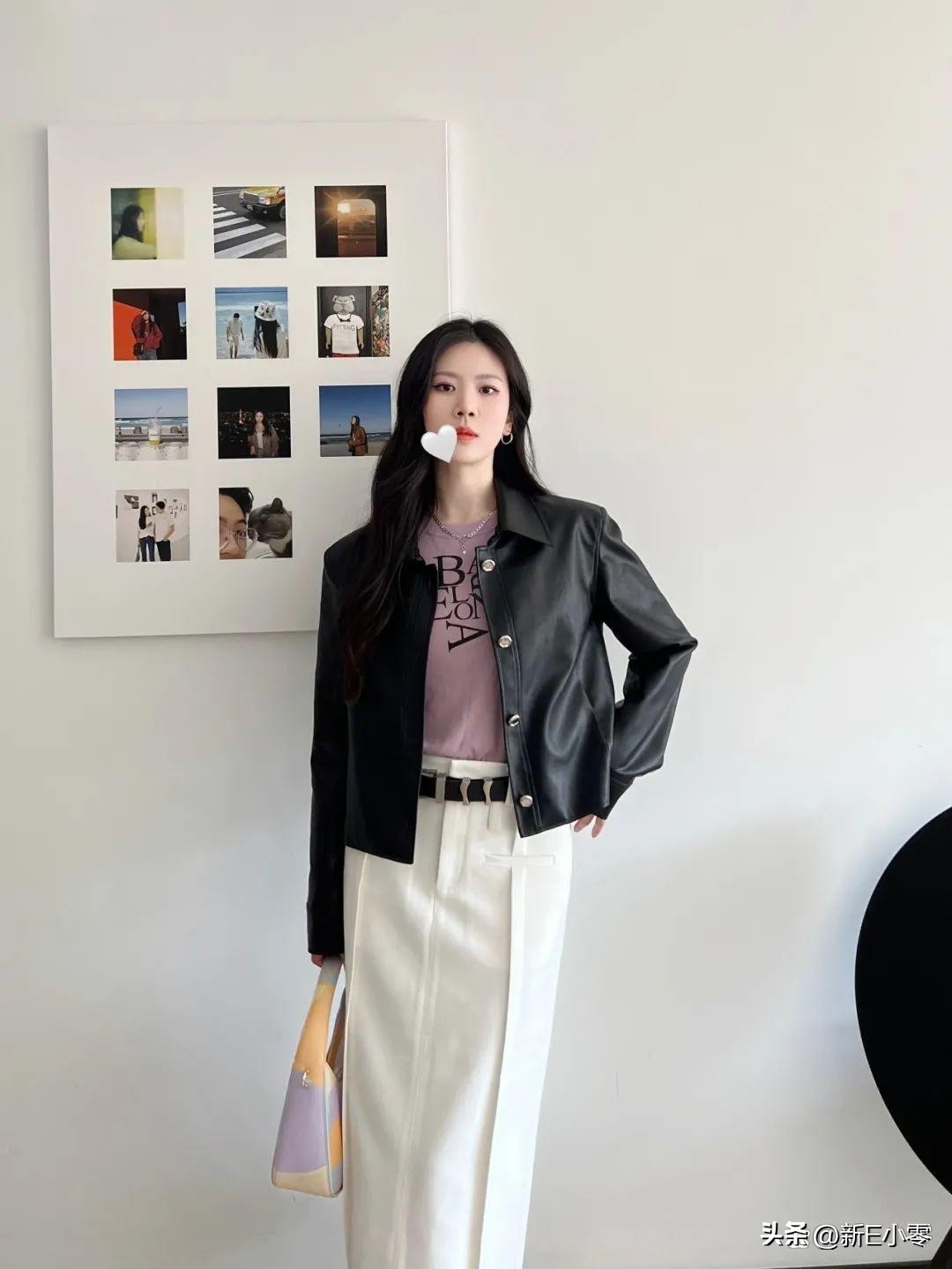 2024早春新款皮衣大码,一件皮衣有多百搭