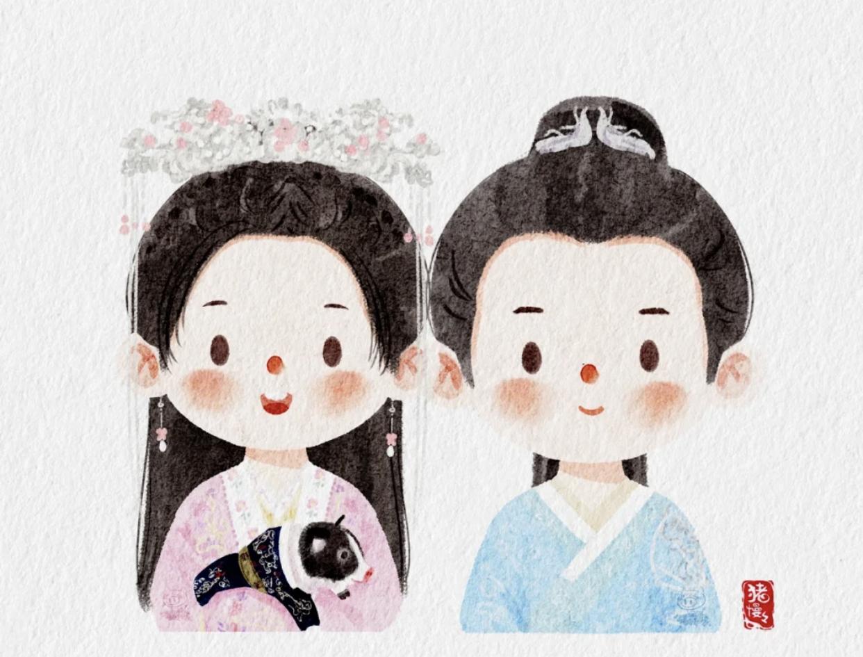 影视剧中的插画,影视剧里的人物插画