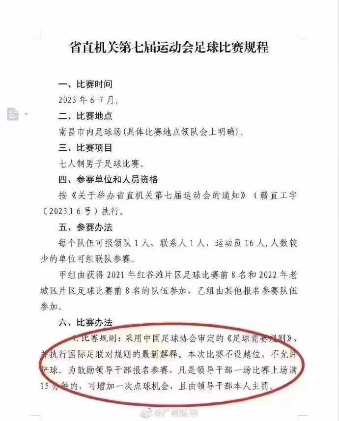 江西机关足球,江西省直机关足球赛领导
