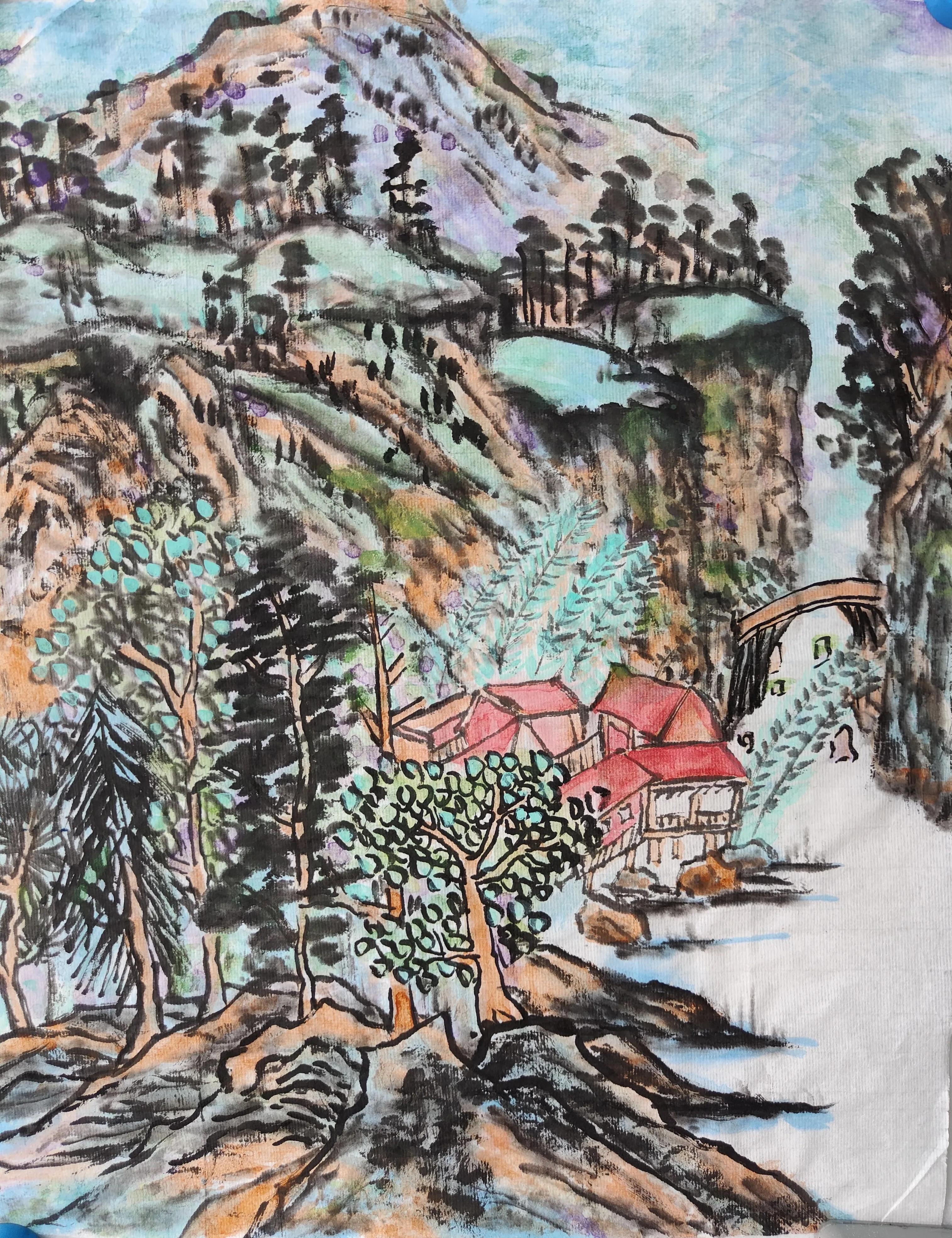 心底无私，故能涉笔成趣新世纪艺术培训学校儿童国画欣赏