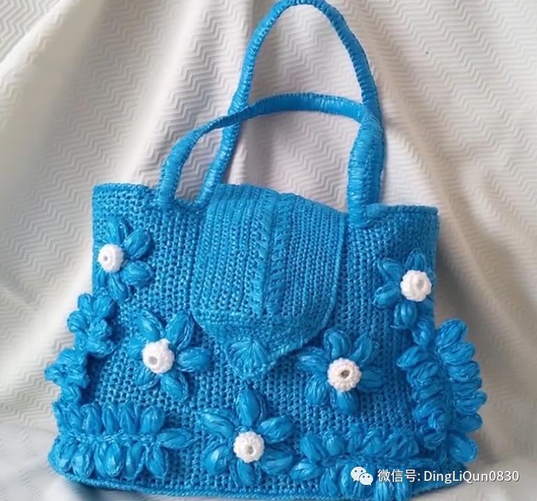 针织包包手工图纸,针织包作品