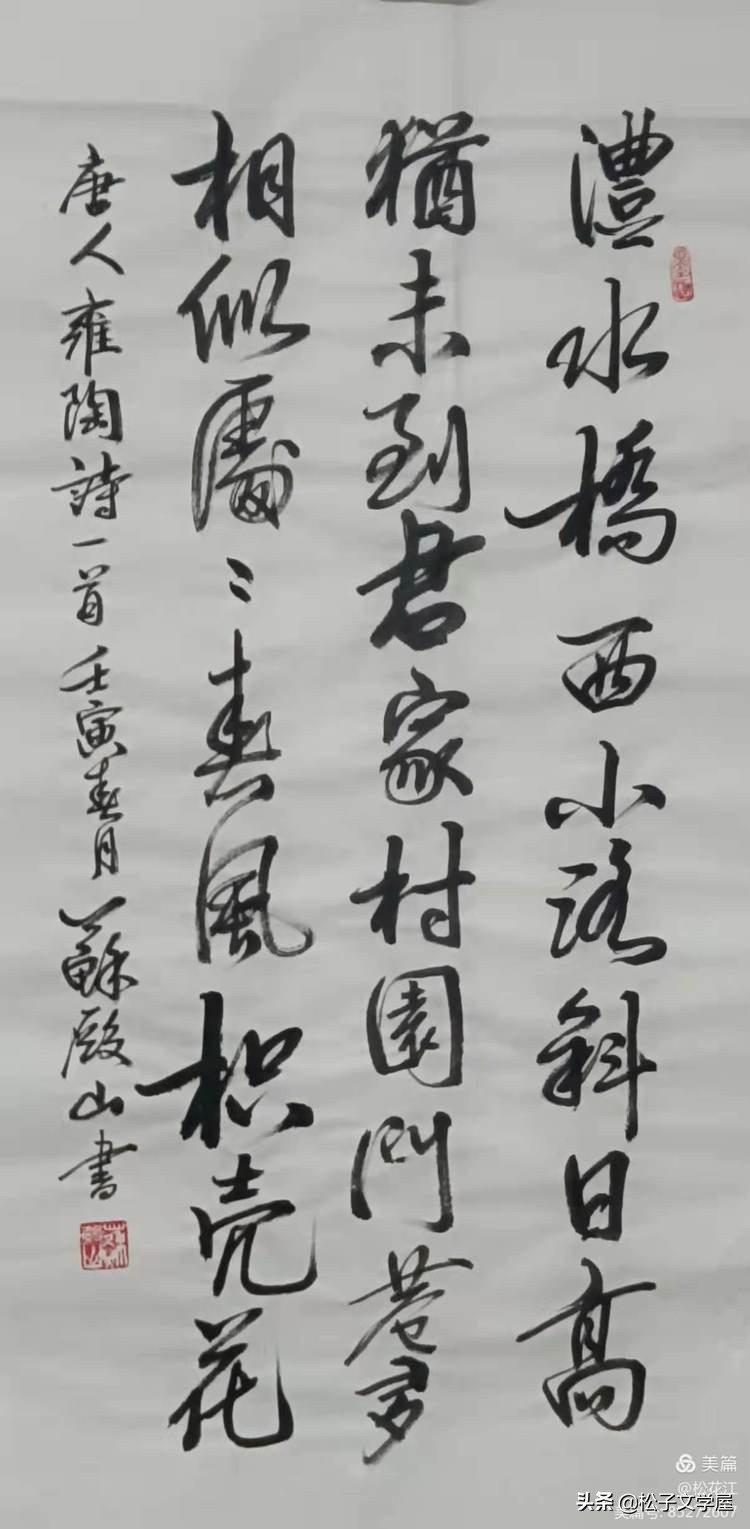 祖国颂水笔书法作品欣赏,祖国颂竖版书法作品