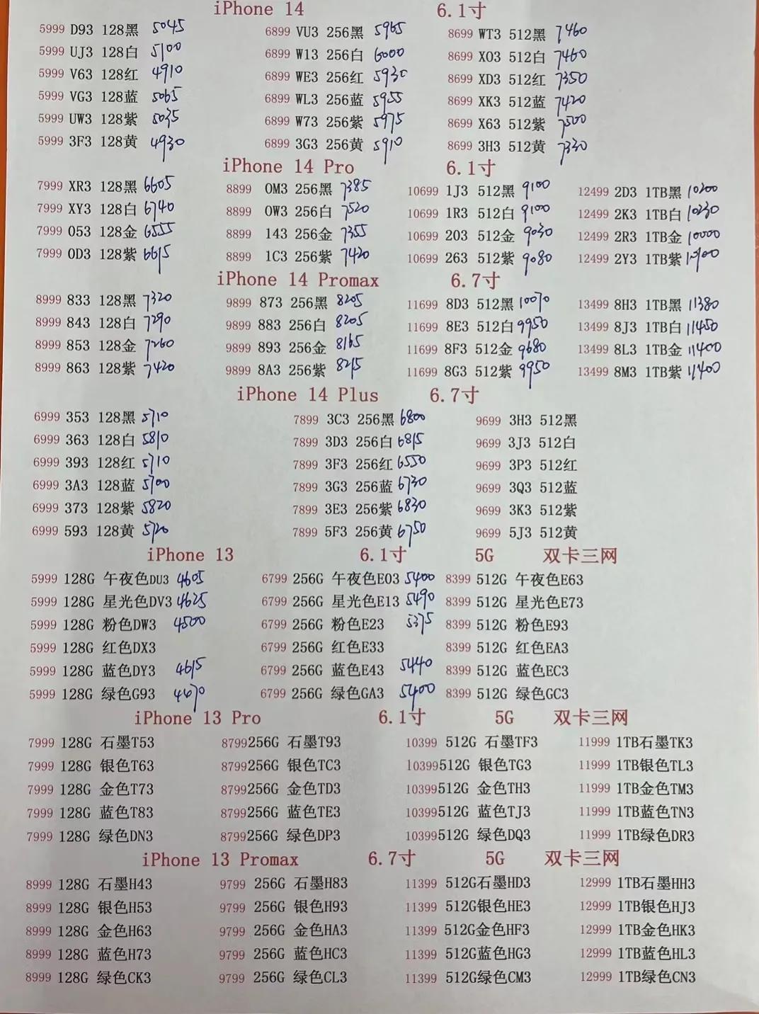 华强北手机最新报价单10月,12月17日华强北手机报价表