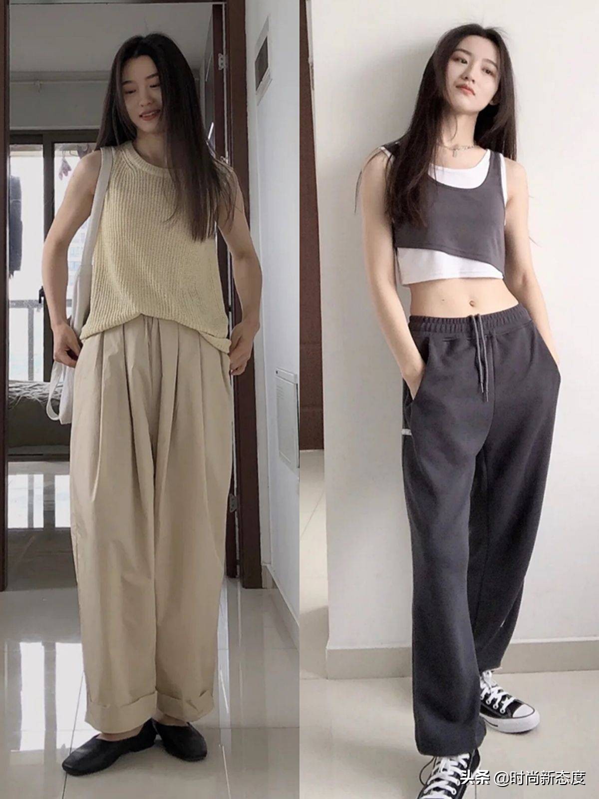 新款卫裤真的很修饰腿型,卫裤为什么这么火