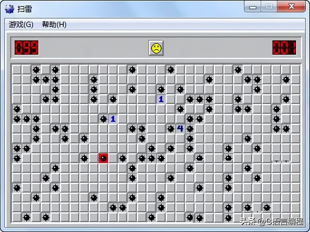 c语言扫雷游戏思路分析,c语言设计扫雷游戏的详细设计