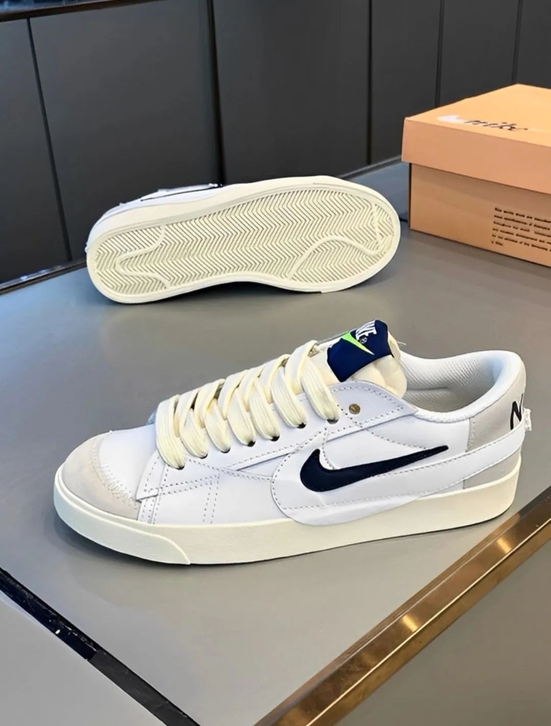 nike开拓者blazer红,nike开拓者blazer橙色大logo