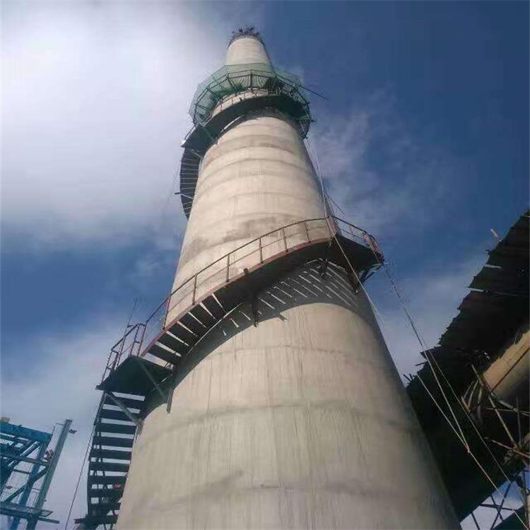 锥形烟囱旋转梯安装图解,烟囱安装转梯平台