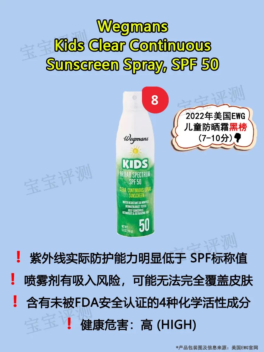 2021防晒霜儿童排名第一名,儿童防晒霜测评推荐spf50