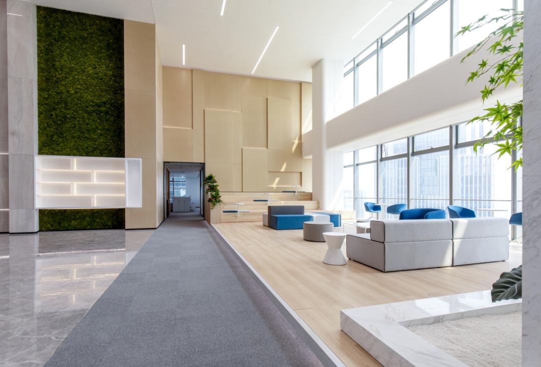 华可可实景落地作品|深圳前海万邑通科技总部办公室
