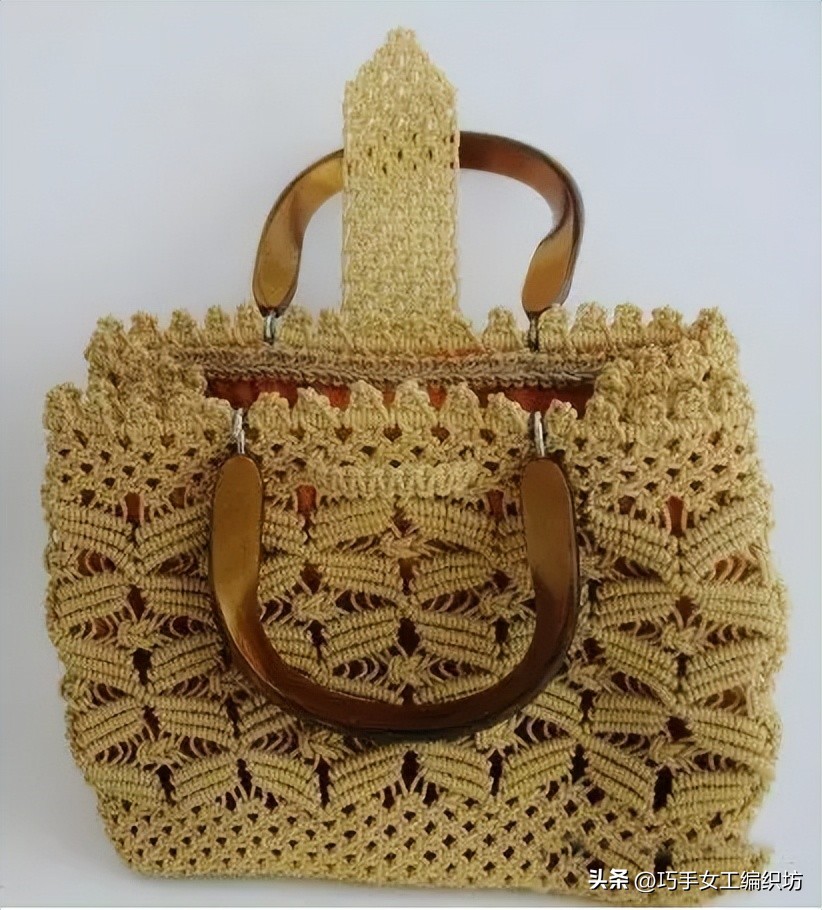 简单绳子编包包不用钩针,棉线绳编包包教程全过程