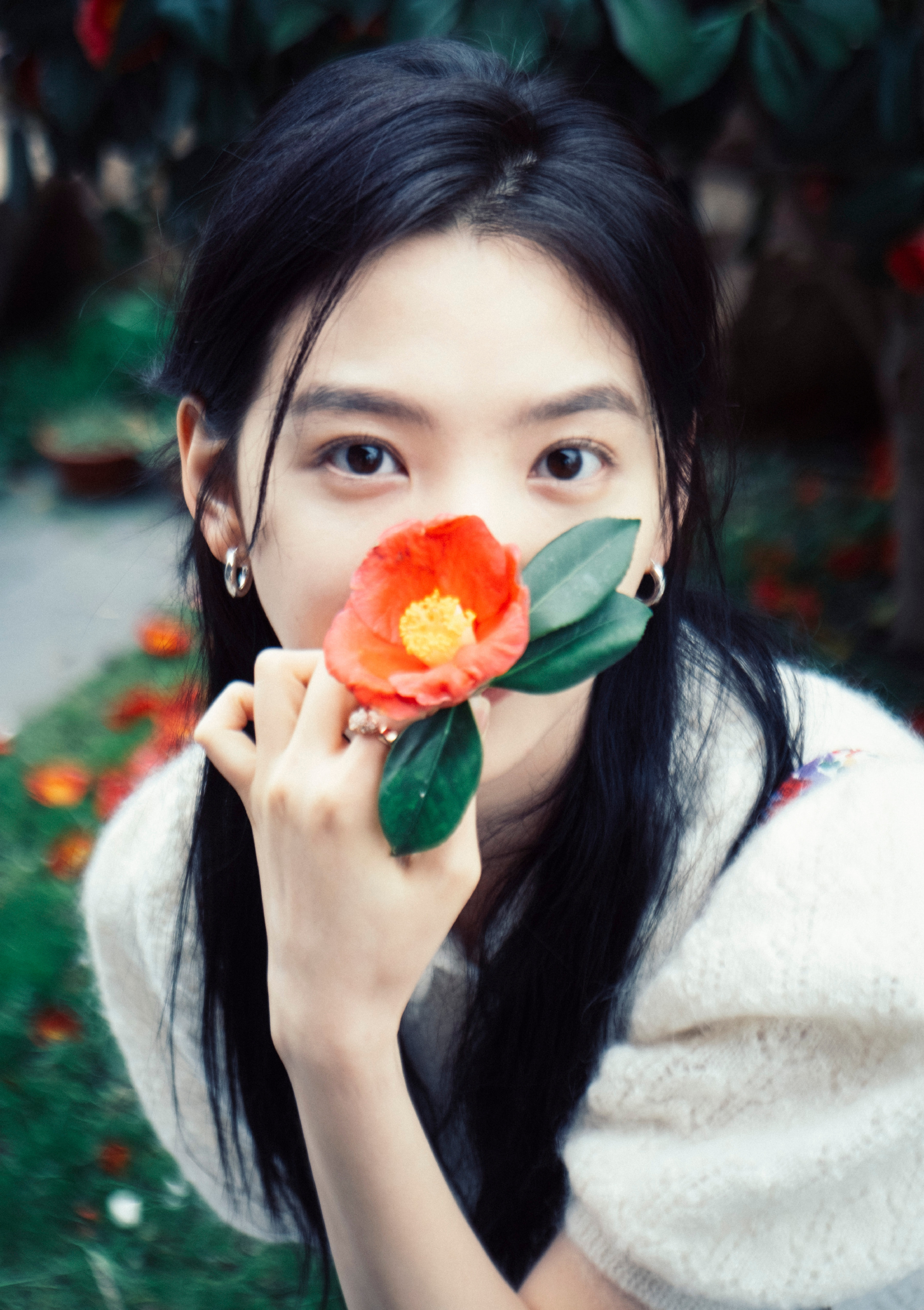 章若楠同款发型卷发,章若楠齐刘海卷发造型