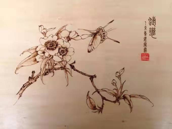 传承中国传统非遗烙画,非遗烙画100幅