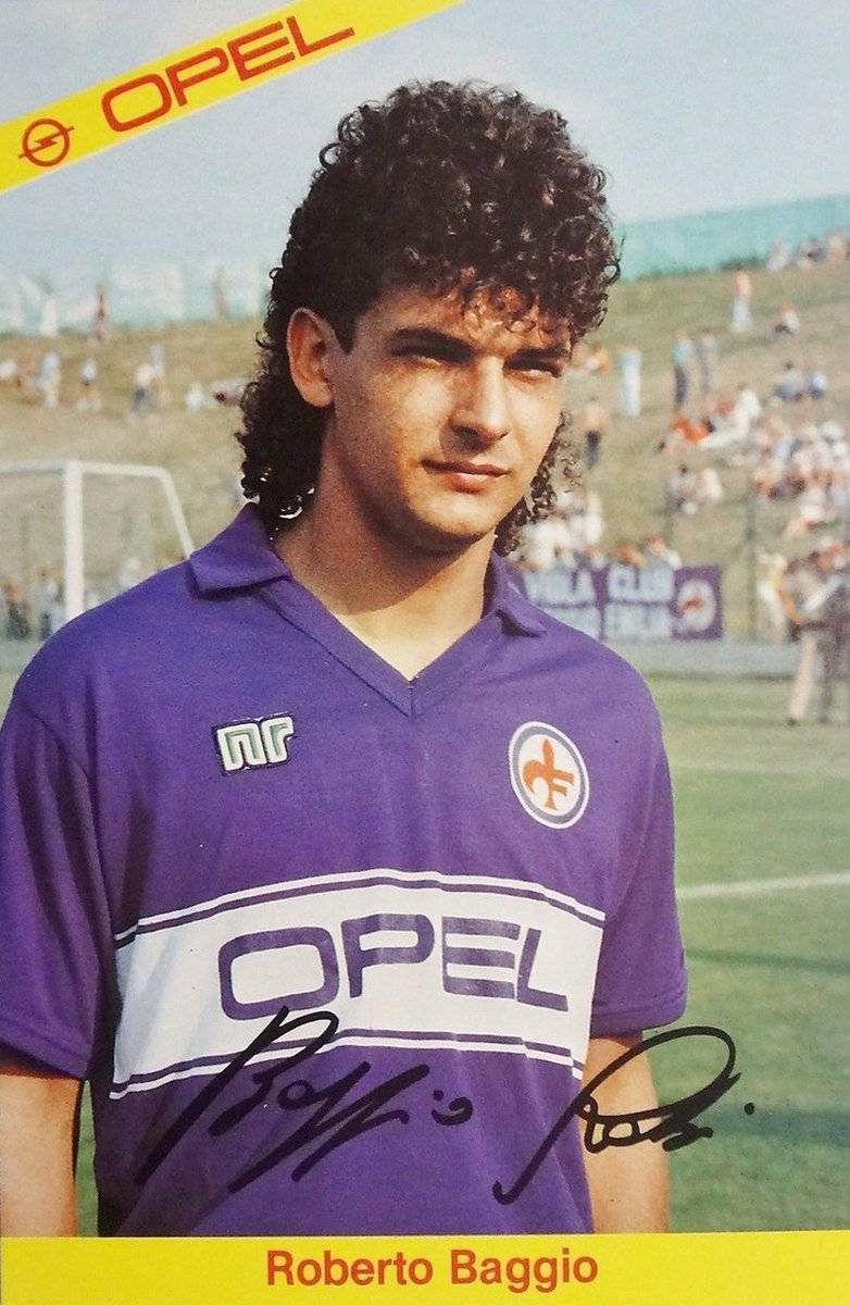 80后球迷心中的球星,老球员巴乔年轻的样子