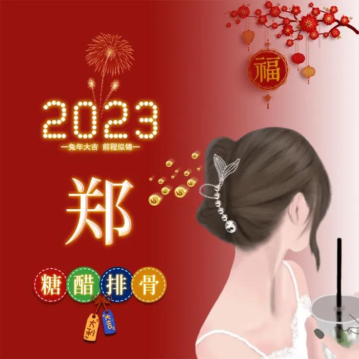 姓氏头像张女生专用喜庆点的,新年喜庆傅姓氏头像图片大全