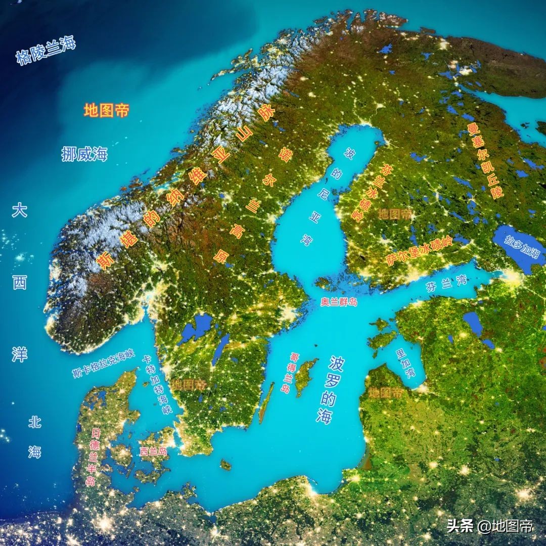 离瑞典最近的国家,瑞典和俄罗斯距离地图