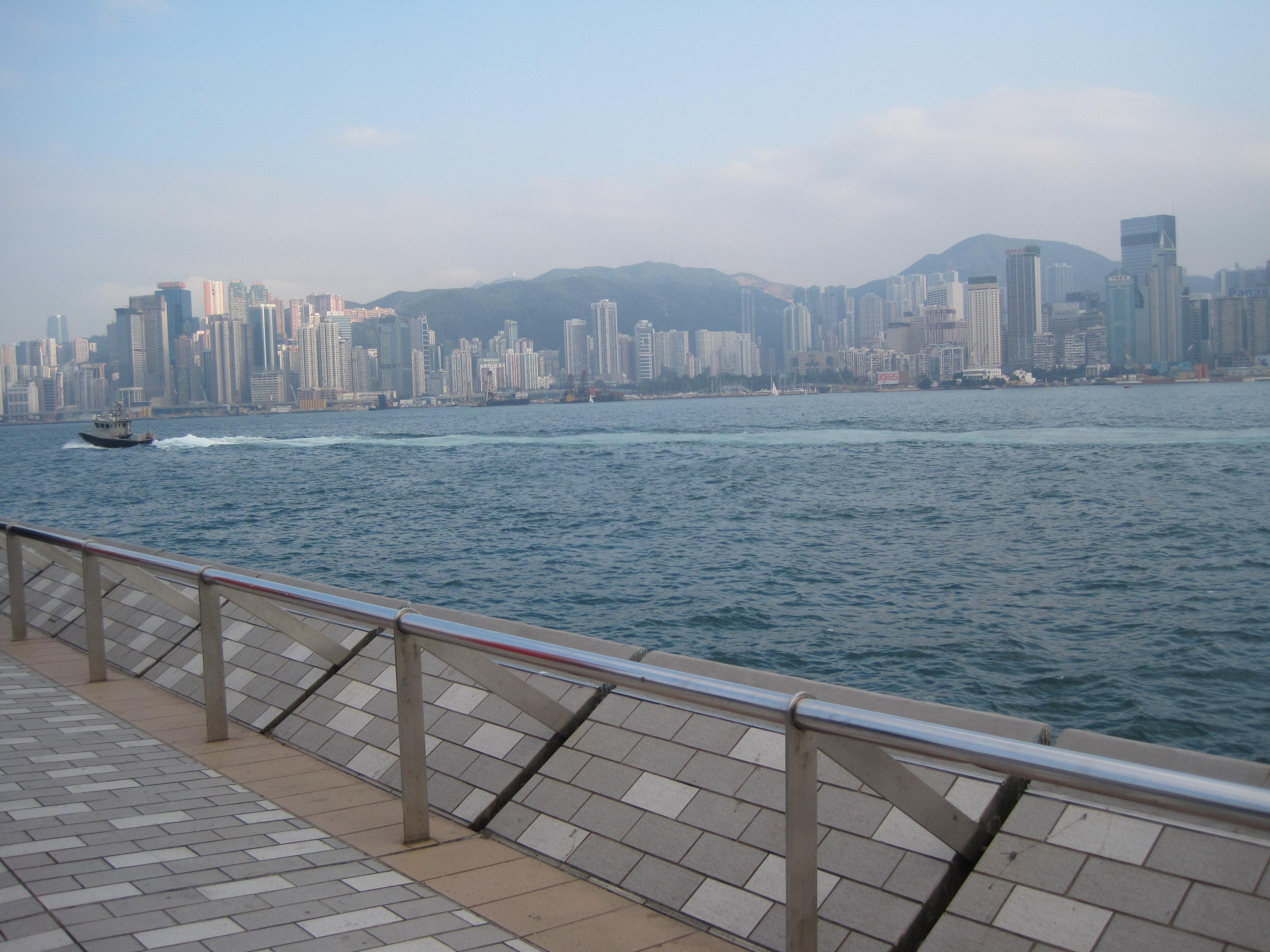 香港维多利亚港和紫荆花广场,香港大都市维多利亚港