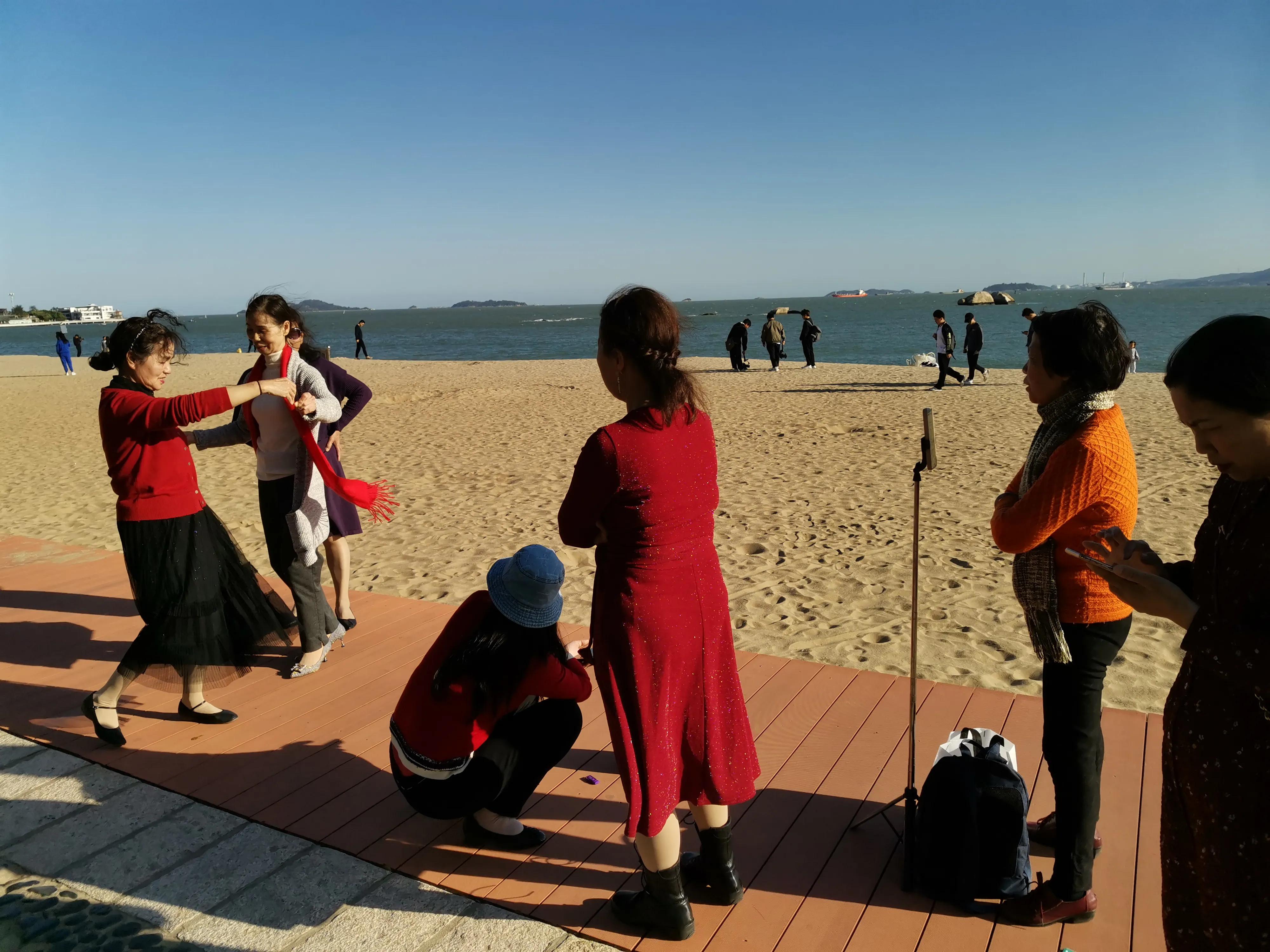 厦门的蓝天白云大海,厦门的海厦门的天空